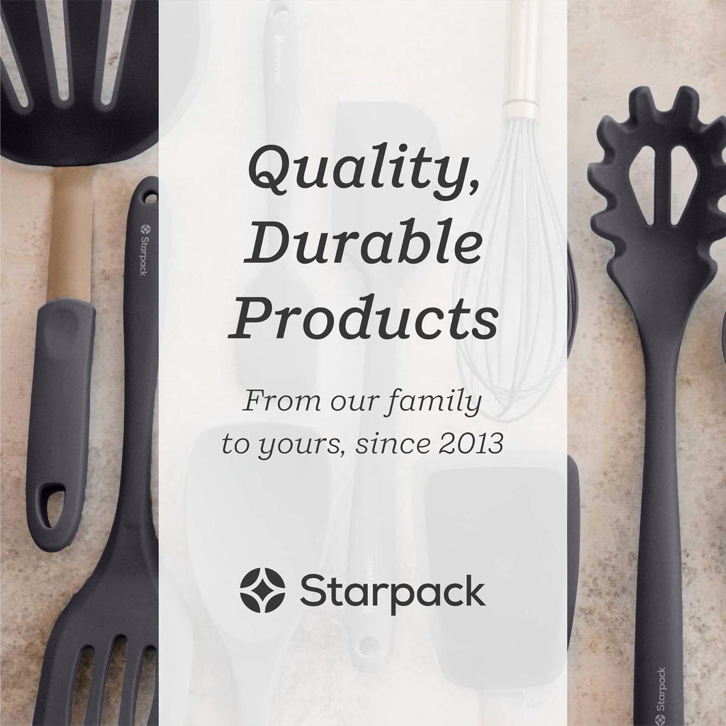 Starpack 'Flex & Flip' Flexible Silicone Turner Spatula Set (3 Pcs) - High Heat Resistant Spatulas for Cooking Egg 600°F - Silicone Pancake Turner Spatula, LFGB Grade Non Stick Rubber Kitchen Utensils (Grey)